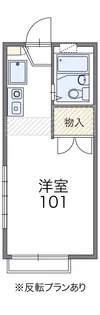 レオパレスリュミエール【2階】の間取り