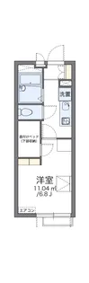 レオパレスOGIKUBOST3【2階】の間取り
