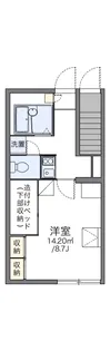 レオパレスウィステーリア平和台【1階】の間取り