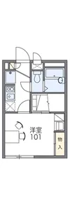 レオパレスレスポワール【1階】の間取り