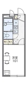 レオパレスシャンテ【1階】の間取り