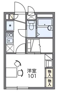 レオパレスエムエスケイⅡ【1階】の間取り