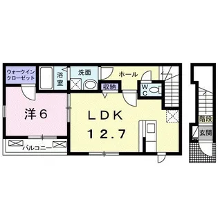 メゾンドグリシーヌⅢ【2階】の間取り