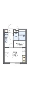 レオパレスメゾン 紗々【1階】の間取り