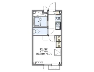 レオパレスブライトン ヒル【2階】の間取り