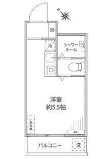 ステューディオ松原【1階】の間取り