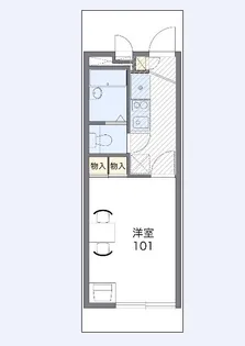 レオパレスエスポワール【1階】の間取り
