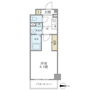 ドミール平和台【1階】の間取り