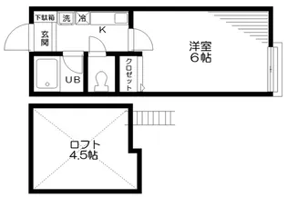 プランツ四季【2階】の間取り