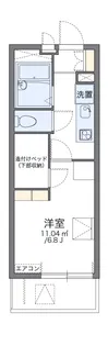 レオパレスメゾン ヒカリ【1階】の間取り