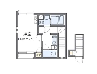 クレイノオリーブハウスⅧ【2階】の間取り