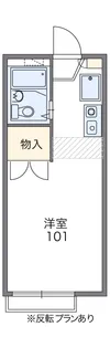 レオパレスめぐみ【1階】の間取り