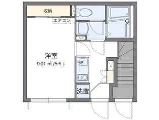 クレイノボンボン 桜【1階】の間取り
