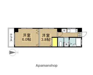 コーポダイミ【1階】の間取り