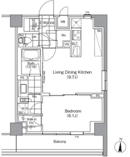 ザ・パークハビオ高円寺【3階】の間取り