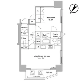 コンフォリア三宿【12階】の間取り