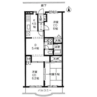 コンフォール ソシア【1階】の間取り