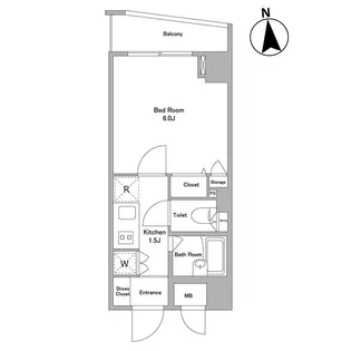 KDXレジデンス早稲田鶴巻【4階】の間取り