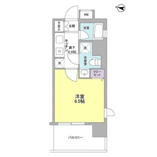 アイルズ東中野【8階】の間取り