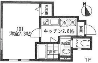 シャルム桜上水【101号室号室】の間取り