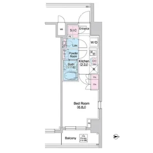 コンフォリア世田谷上馬【5階】の間取り
