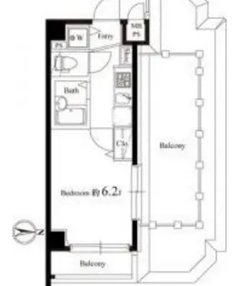 ヴェルト中野上鷺宮【3階】の間取り