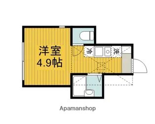 東京都小金井市中町2丁目【アパート】の間取り