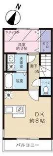 ベルクハイム松原【2階】の間取り