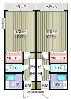 伊藤ハイツ【1階】の間取り