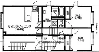 CASA川南【1階】の間取り