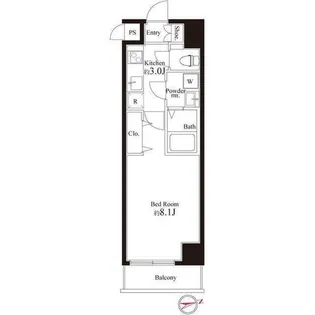 REGALO世田谷松陰神社【3階】の間取り