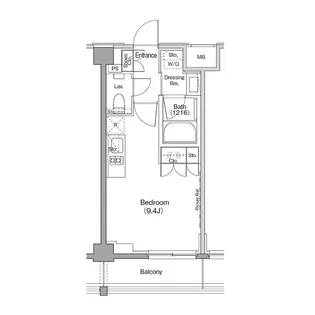 ザ・パークハビオ三軒茶屋テラス【3階】の間取り