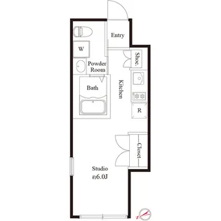 LA PERLA OGIKUBO【3階】の間取り