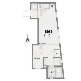 グランエッグス東中野【1階】の間取り