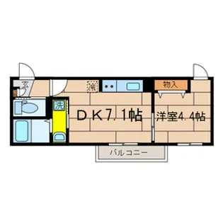 シャリテノア【2階】の間取り