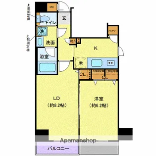 ディアレイシャス高井戸【7階】の間取り