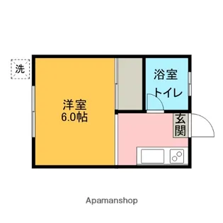 リバーハイツ【1階】の間取り