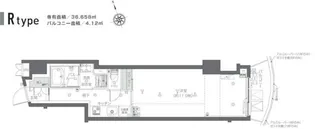 ZOOM新宿夏目坂【8階】の間取り