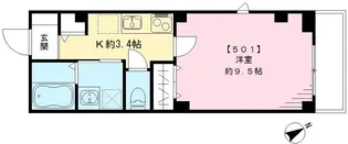 ムサシヤレジデンス【5階】の間取り