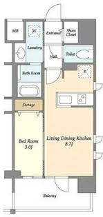 アプリーレ東中野【4階】の間取り
