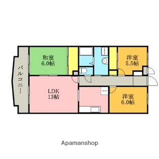 プランドール小金井【2階】の間取り