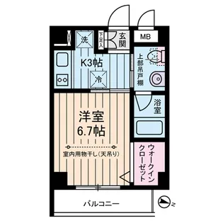 ドゥーシエル桜新町【4階】の間取り