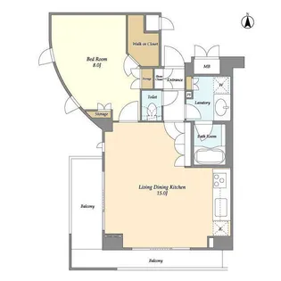 オーキッドレジデンス神楽坂【3階】の間取り