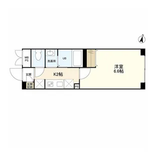 ウェルスクエアイズム明大前【2階】の間取り