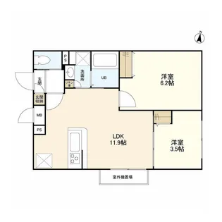 ウェルスクエアイズム明大前【4階】の間取り