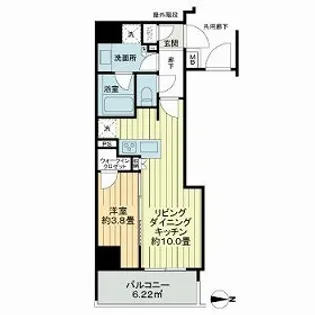 ネベル三鷹【5階】の間取り