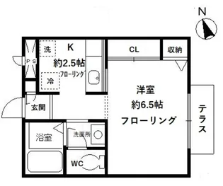 東京都武蔵野市中町3丁目【アパート】の間取り