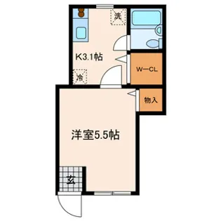 カーサ松宮【1階】の間取り