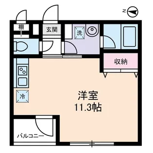 1Rの間取り画像