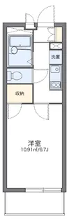レオパレスゼルコヴァ【1階】の間取り